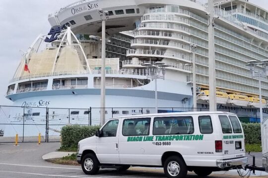 MCO airport/hotels to and from Port Canaveral/Cocoa Beach (One Way Private)