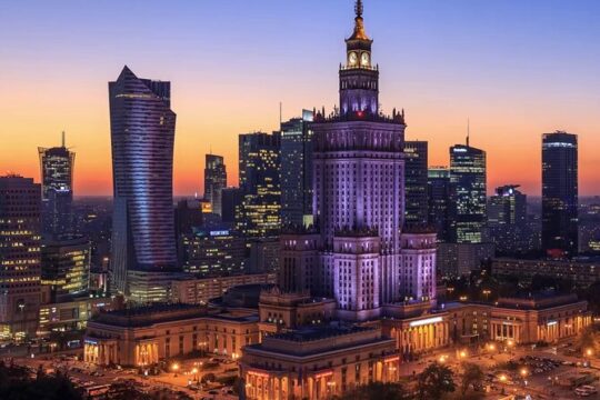 Palace of Culture & Science + Polish Vodka Museum: SMALL GROUP /inc. Pick-up/