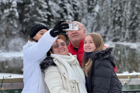 Winter Tour From Canmore Lake Louise Marble Canyon and Banff Town
