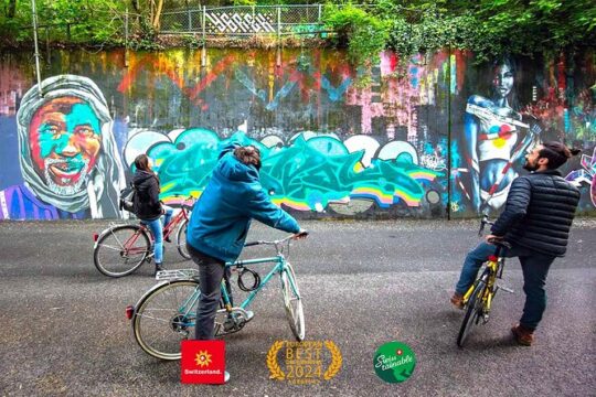 Geneva Urban Art Tour on a bike