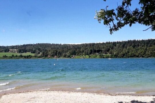 Private Camping in France Lake Swim with Star view