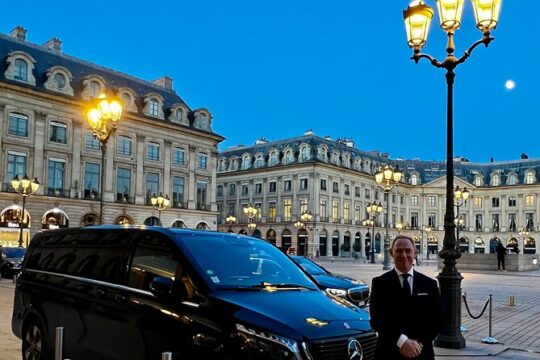 Private transfer by luxury Mercedes from PARIS to ==> CAEN with Cab-Bel-Air