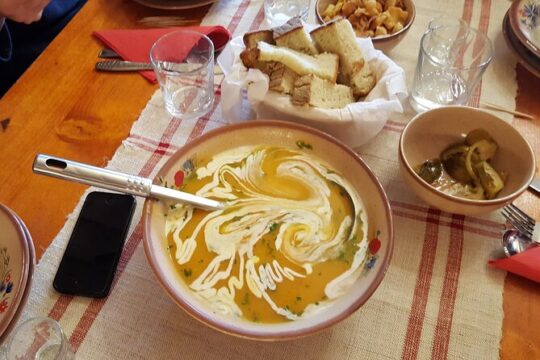 Small-Group organic home-made dinner in a Brasov village