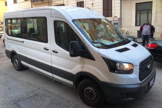 Shuttle to and from Rome City Hotels to Fiumicino Airport