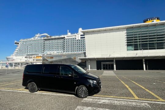 Private Transfer from Rome Fiumicino to the Port of Civitavecchia and vice versa