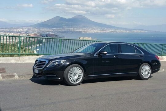 Private driver from Rome to Sorrento by Luxury Mercedes wifi on board