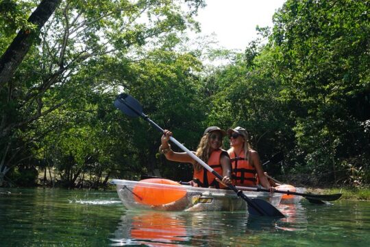 Private Clear Kayak at Bacalar Lagoon