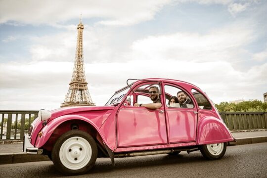 Half Day Private Tour in Paris with Pink Citroen 2CV