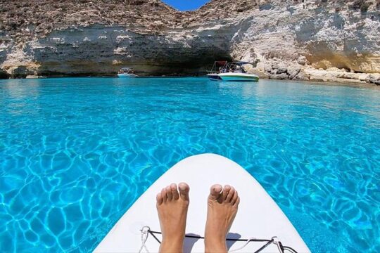 5 hour boat trip to Lampedusa with Sandwich, SUP and Snorkeling