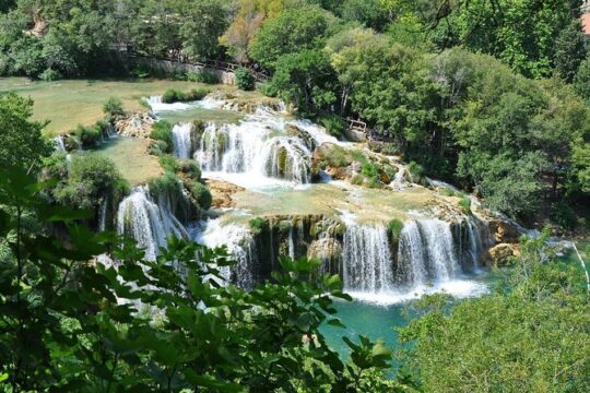 From cruise boat to NP Krka waterfalls - Private tour