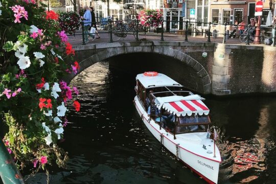 Private canal cruise on small historic boat