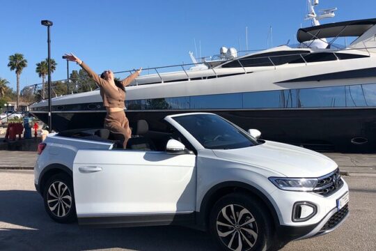 Private convertible highlights tour in Corfu