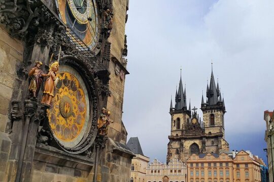 Vintage Car Ride with Walking Tour of Prague City Center