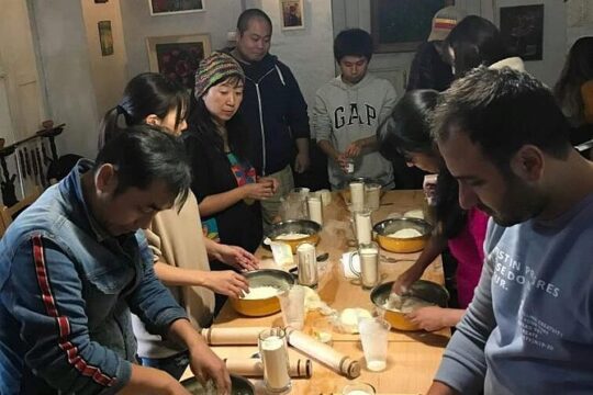 Georgian traditional bread "Khachapuri" master cooking class!!