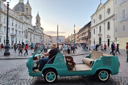 3-Hours Vintage Electric Private Driving Tour of Rome