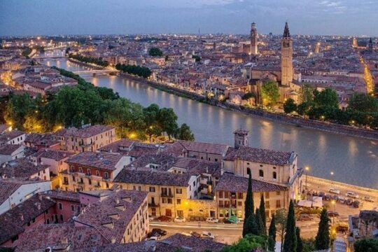 Ljubljana- Verona. Private transfer. Price per car.