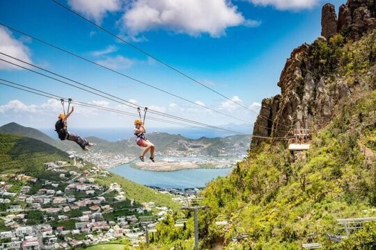 St Maarten Full Combo: Flying Dutchman, Zip Line & Schooner Ride