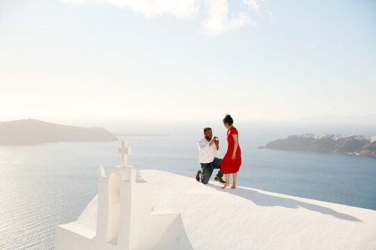 Photos with Blue Dome Churches in Santorini