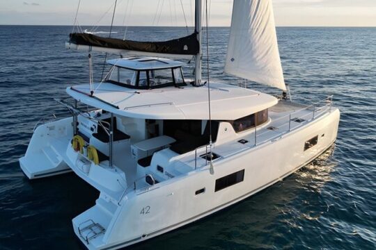 All Inclusive 4 Hour Private 42 ft Catamaran Tour in Riviera Maya