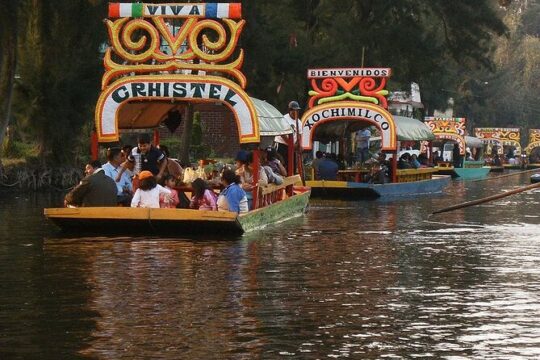 Fiesta on a Trajinera and Coyoacan in Xochimilco Mexico Tour