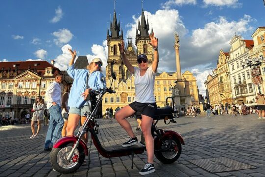 Fat-tire Electric Scooter Guided Tour in Prague: 3 Hours