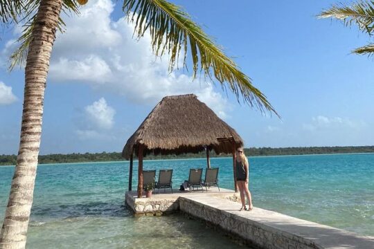 Bacalar Seven Color Lagoon and Mayan Experience Tour from Costa Maya