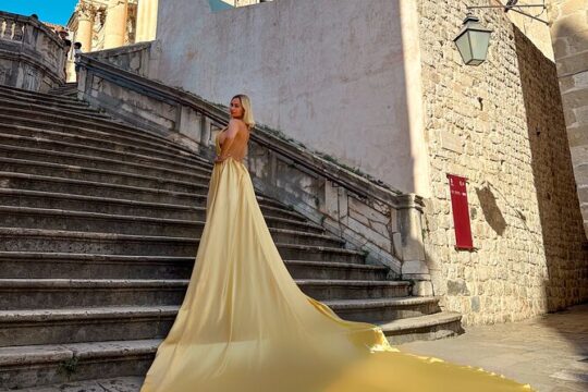 Flying Dress Photo Shooting in Dubrovnik
