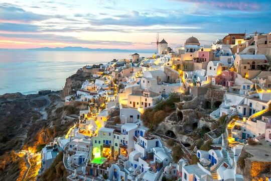 2-Day Santorini Bus Tour with Volcanic Cruise