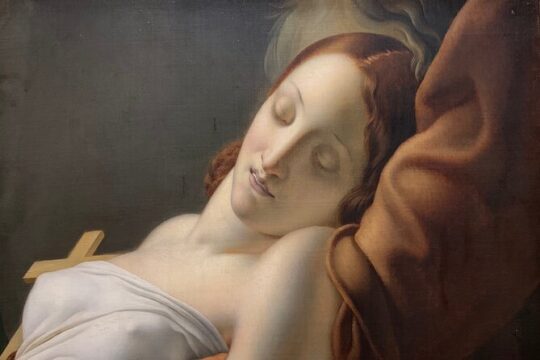 The Louvre: art and love.
