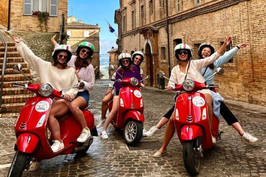 Vespa Tour at the Old Villages, Fermo Area