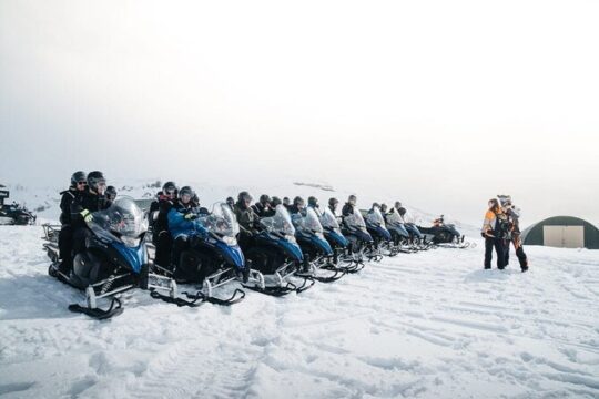 Private Golden Circle Tour with Snowmobiling on a Glacier from Reykjavik