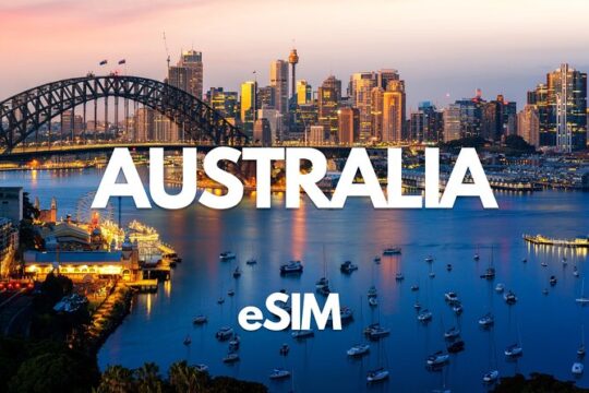 Australia Data eSIM from 0.5GB daily to 50GB 30 Days