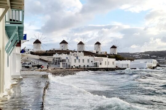 Guided Walking Tour Mykonos, Little Venice, Windmills, Beaches