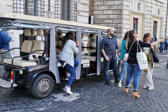 3-Hour Highlights Private Luxury Golf Cart Tour in Rome