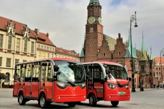 Wroclaw tour, licensed guide + electric car, 2h, gr. 13-15 people