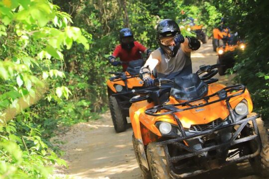 Half Day Outdoor Adventour ATV, Rappel, Cenote, Aquatic Zipline