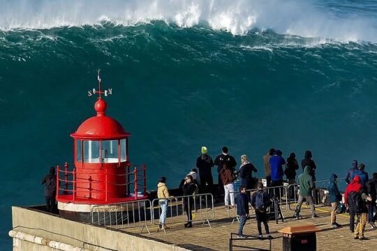 Nazaré Surf in Giant Waves and Nature