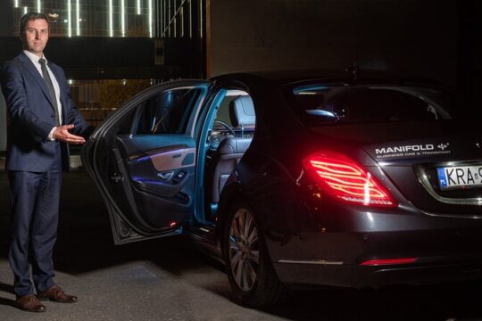 Cracow to airport transfer by Luxurious VIP limo