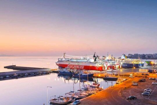 Rafina port to Athens center