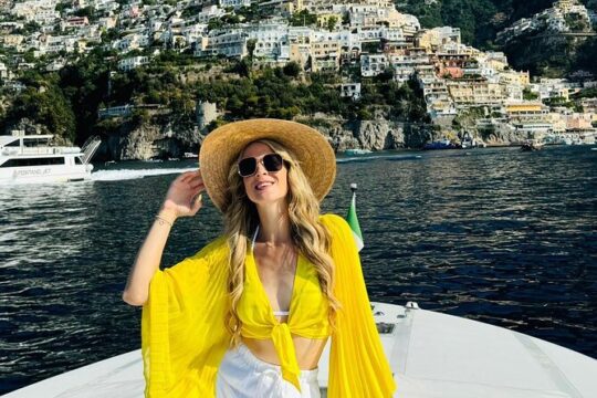Sunset & Dinner from Positano, Praiano, Amalfi, Minori or Maiori