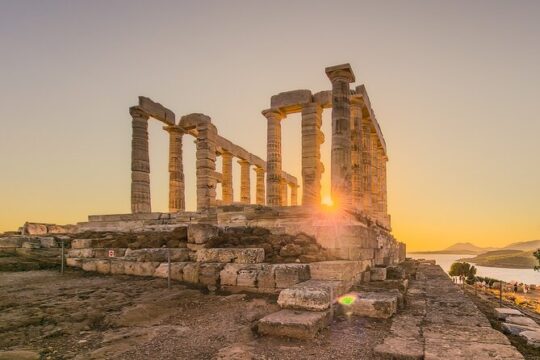 Sunset Tour at Cape Sounio, Lake of Vouliagmeni & Athenian Riviera