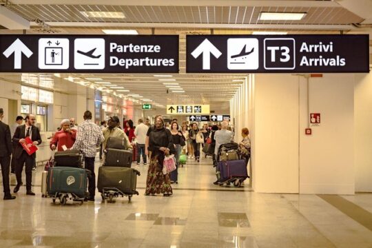 Transfer from Rome Fiumicino Airport (FCO) to the Sorrento Coast