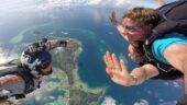 Amazing skydiving place in an amazing location