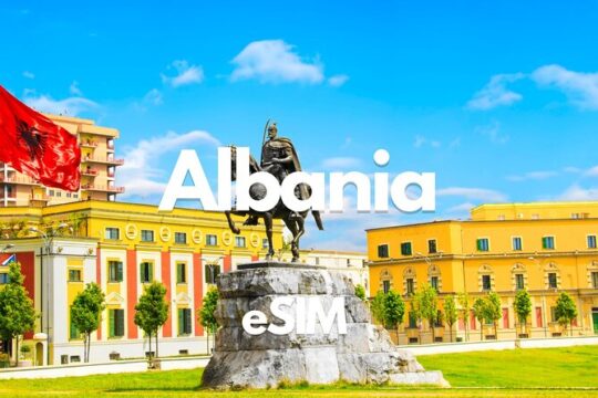 Albania Data eSIM from 0.5GB daily to 50GB 30 Days