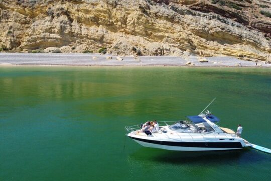 Benagil private yacht from lagos with drinks, tapas, paddle boards and kayak