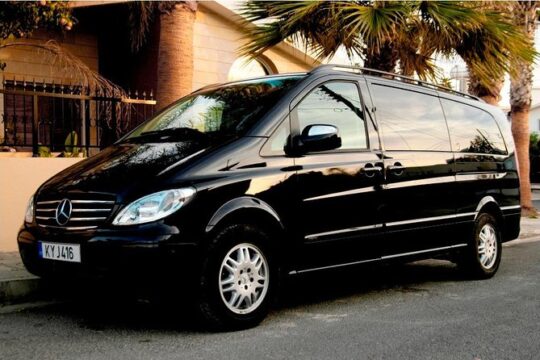 Taxi transfer Larnaca airport To any hotel in Ayia Napa up to 6 passengers