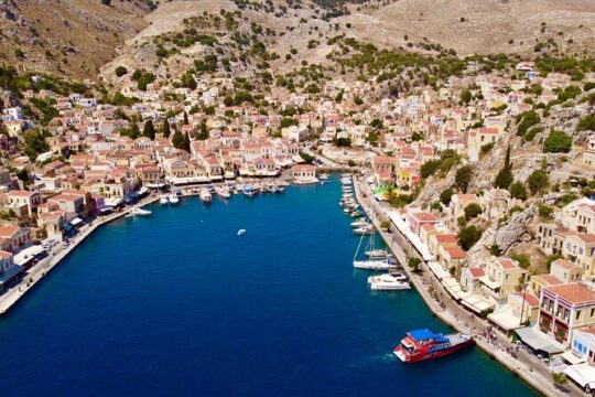 Symi Boat Tour from Kolymbia with Swimming Stop in St Georges Bay