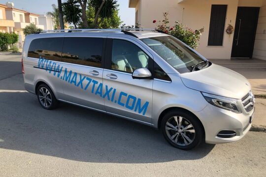 Private Transfer from Larnaca Airport to Kapparis up to 7 Pax in 7 seater Taxi