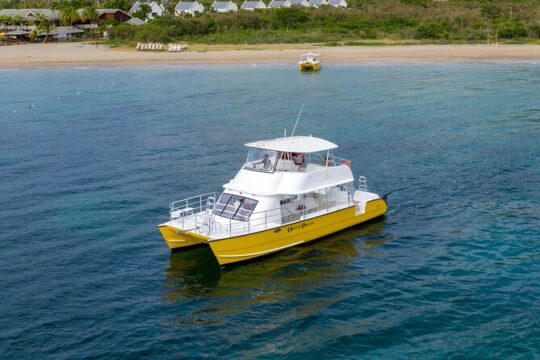 3.5hr Private Power Catamaran Snorkel and Beach Experience