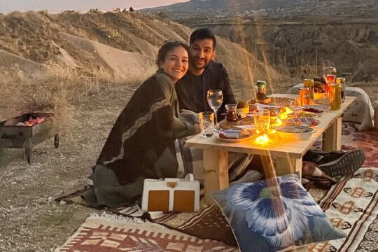 Romantic Cappadocia Private Sunset Dinner With Wild Food